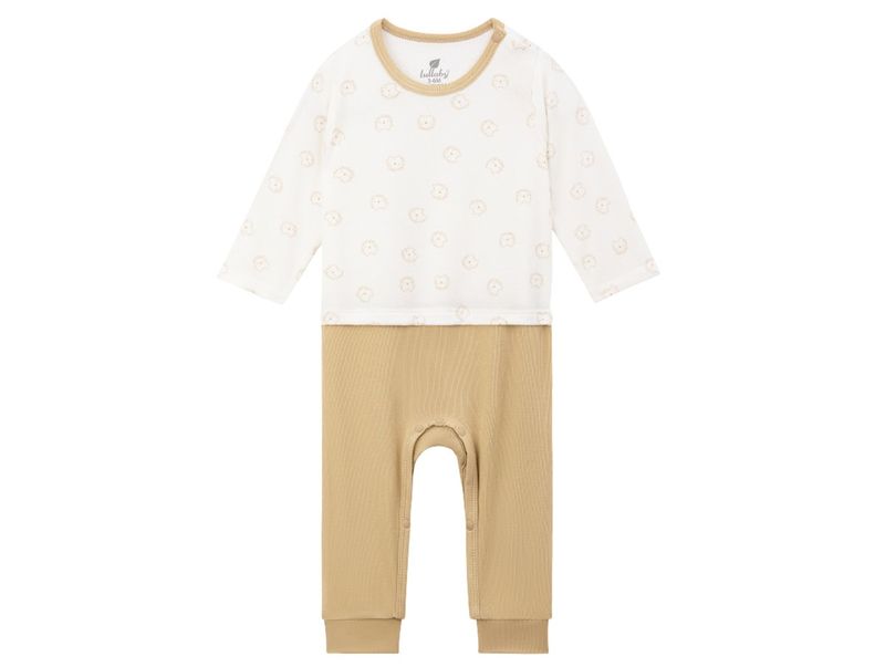 Romper dài tay Lullaby NH719R in nhím trắng nâu