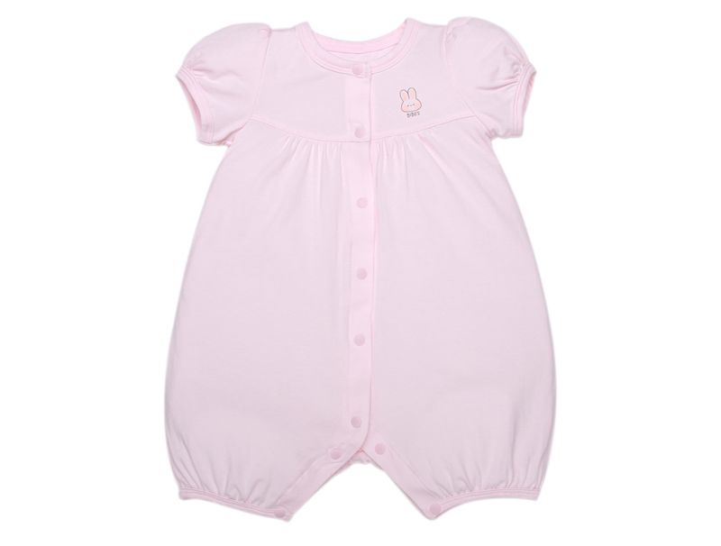 Romper đùi bé gái Bibo's cotton modal hồng