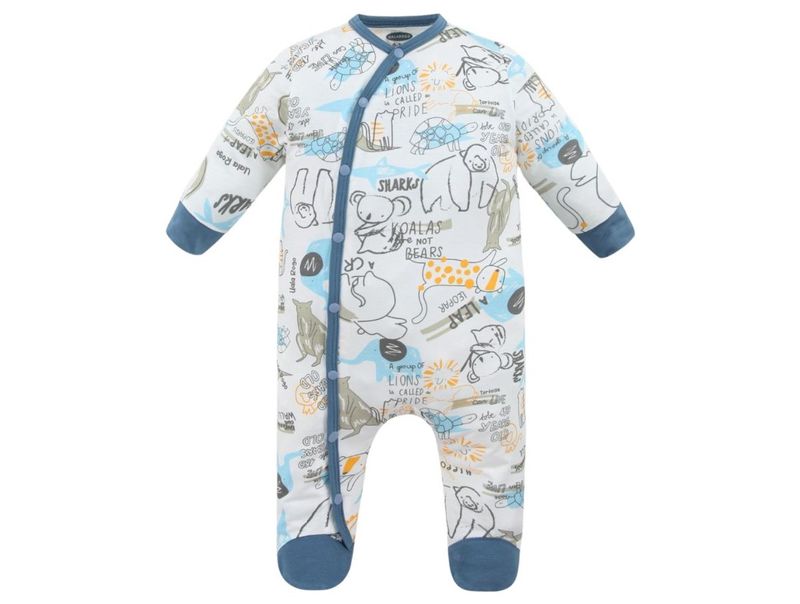 Romper sơ sinh cài lệch Uala Rogo UR2130 sợi tre