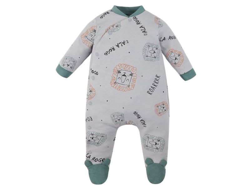 Romper sơ sinh cài lệch Uala Rogo UR3654 nỉ 