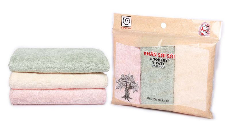 khăn mặt sợi sồi Unobaby
