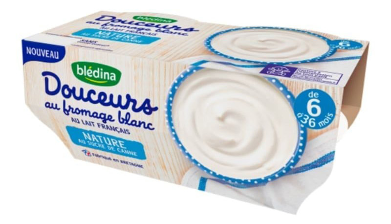 Sữa chua phô mai Bledina vị tự nhiên (vỉ 4 hộp)