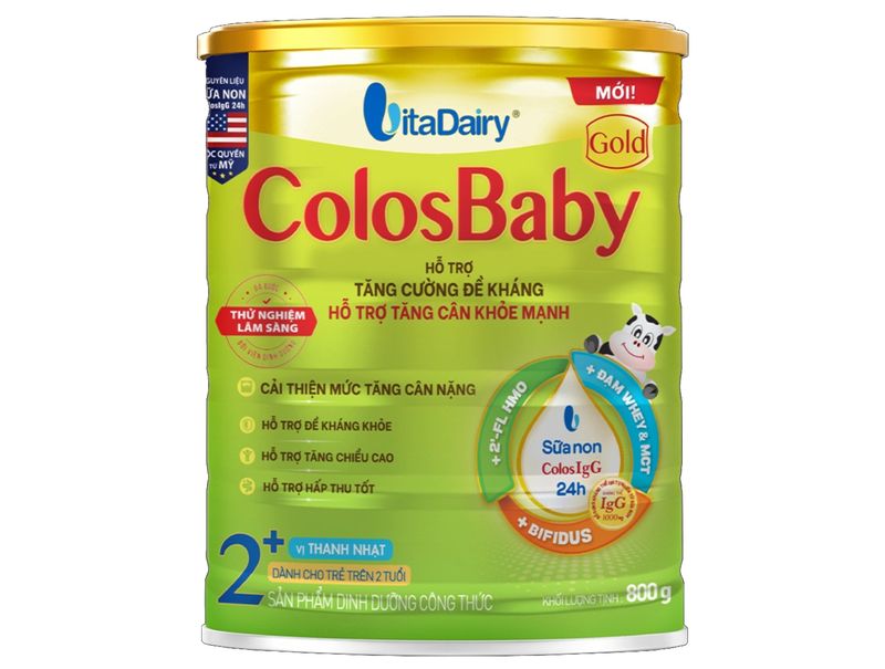 Sữa ColosBaby Gold 2+ 800g (trên 2Y) New