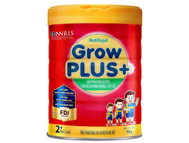 Sữa GrowPLUS+ đỏ 900g hỗ trợ phát triển cân nặng