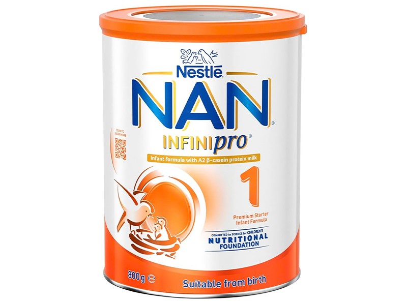 Sữa Nan Infinipro Úc A2 số 1 800g (0-6M)