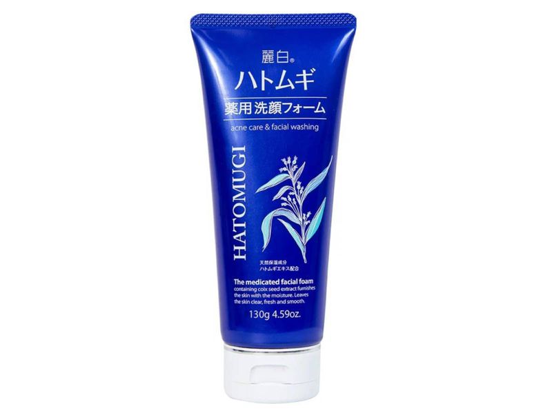 Sữa rửa mặt trị mụn và dưỡng da Hatomugi 130g