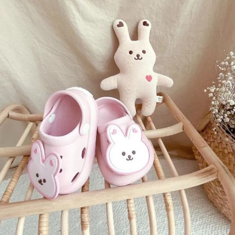 Sục nhựa EVA chống trượt thỏ hồng