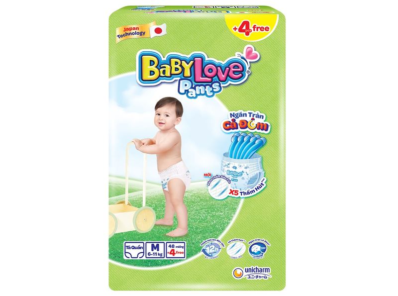 Tã quần BabyLove size M 48 miếng