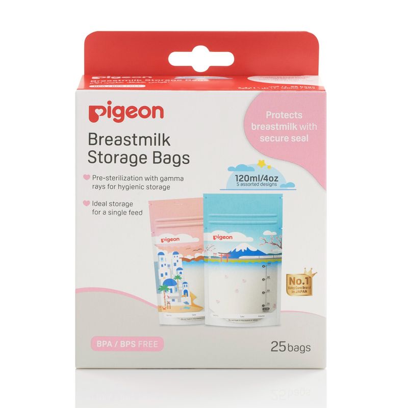Túi trữ sữa Pigeon hình phong cảnh 120ml