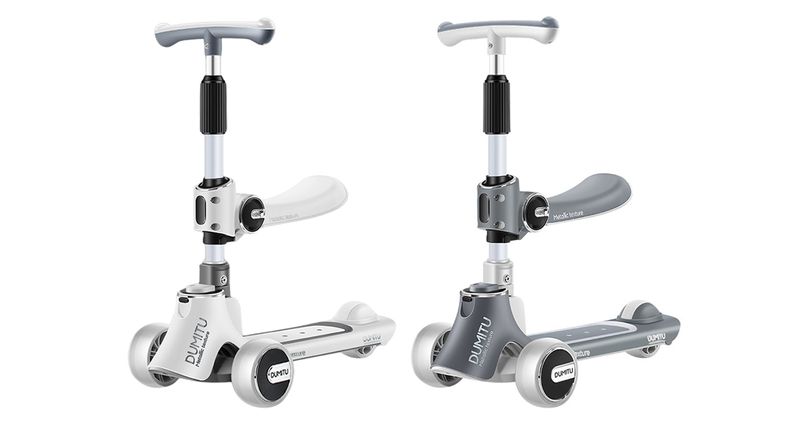 Xe scooter gấp gọn Dumitu DMT001 ghế ngồi trắng