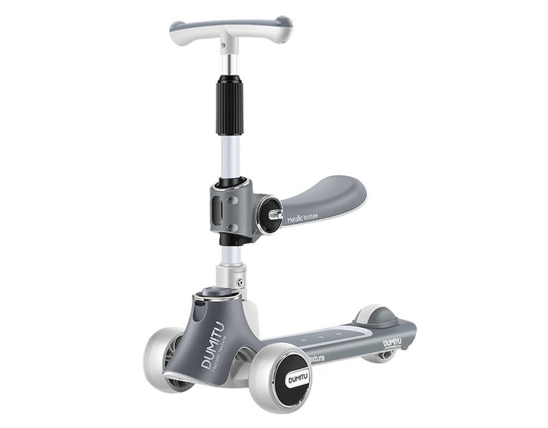 Xe scooter gấp gọn Dumitu DMT001 ghế ngồi ghi