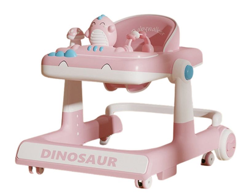 xe tập đi chữ u đa năng Dinosaur hồng