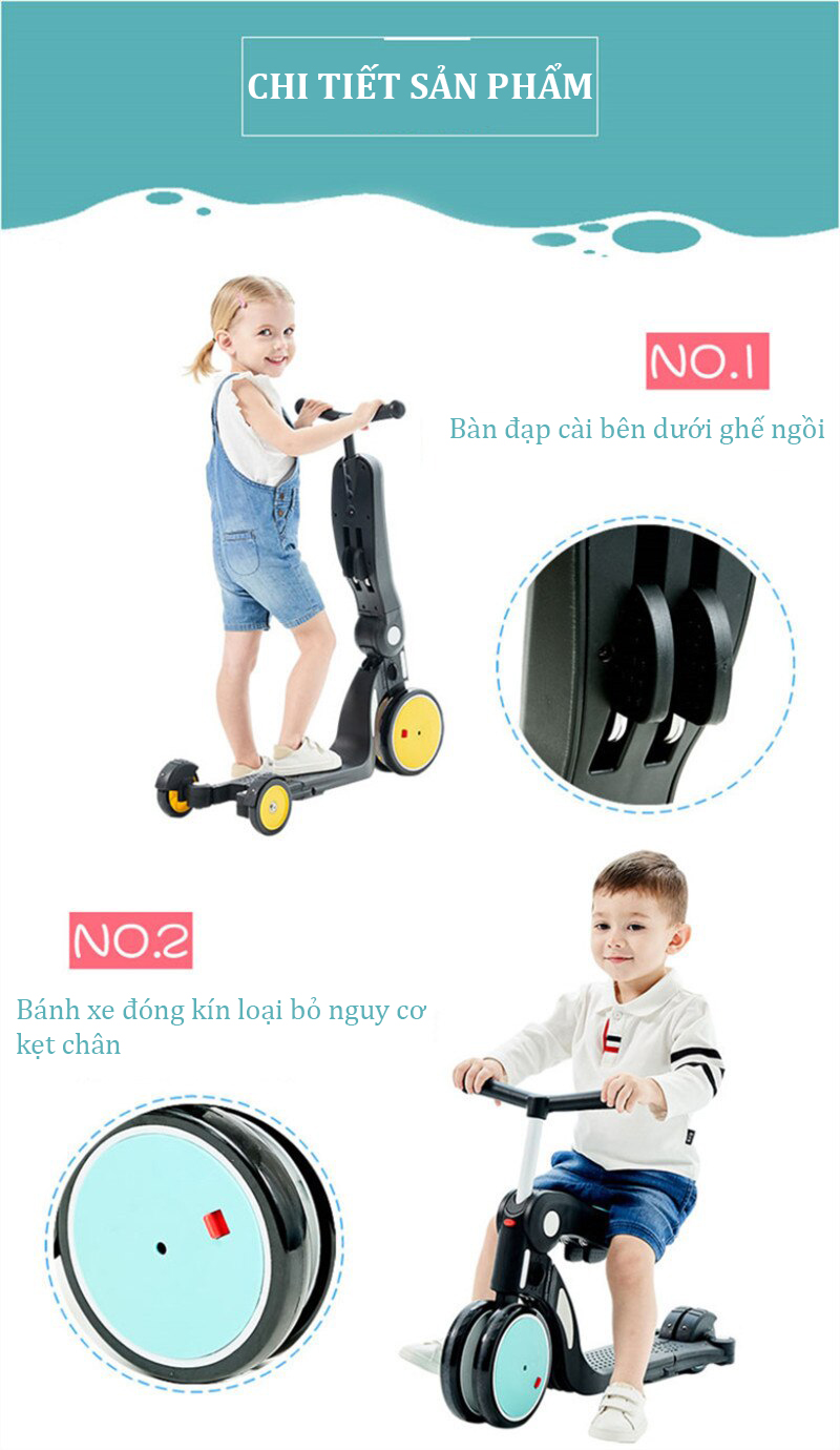Xe trượt Scooter Freekids 5 in 1