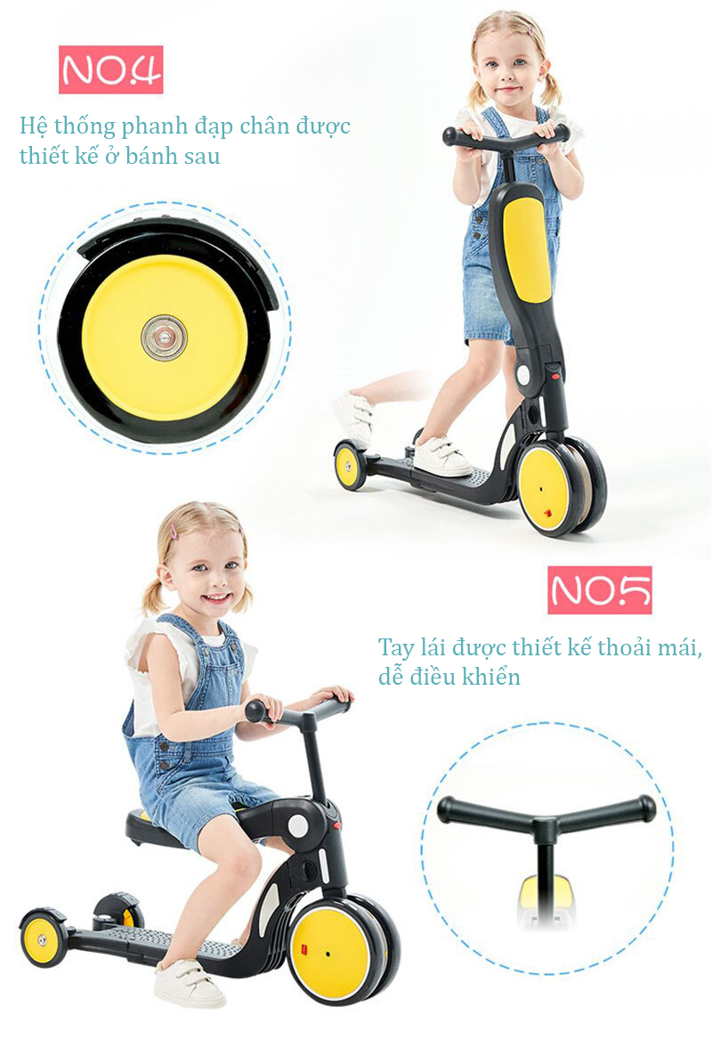 Xe trượt Scooter Freekids 5 in 1