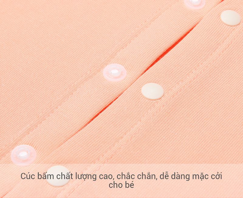 Bộ sơ sinh cài giữa dài tay Bibo's