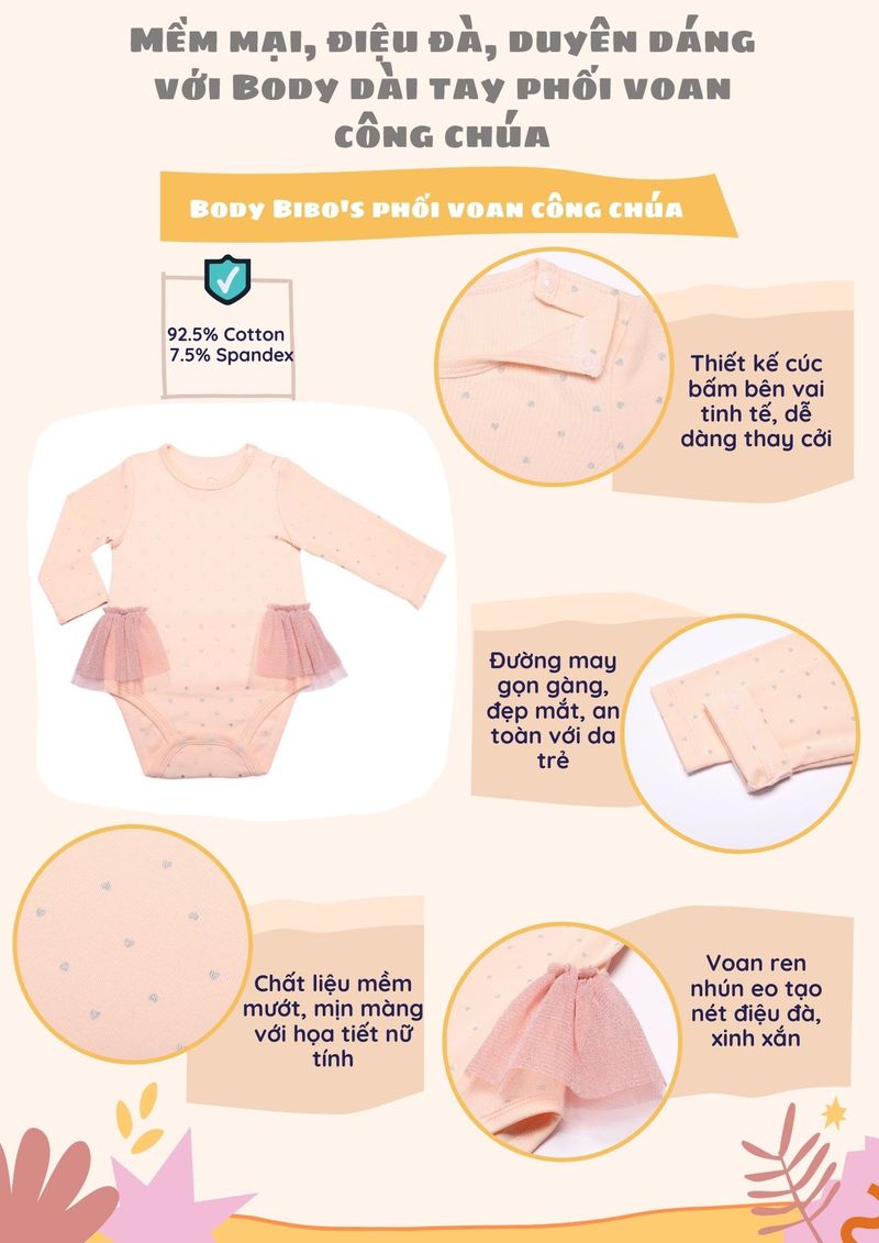 Body Bibo's phối voan công chúa