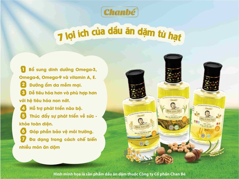 Dầu hạt cải ăn dặm Chanbé 100ml 1
