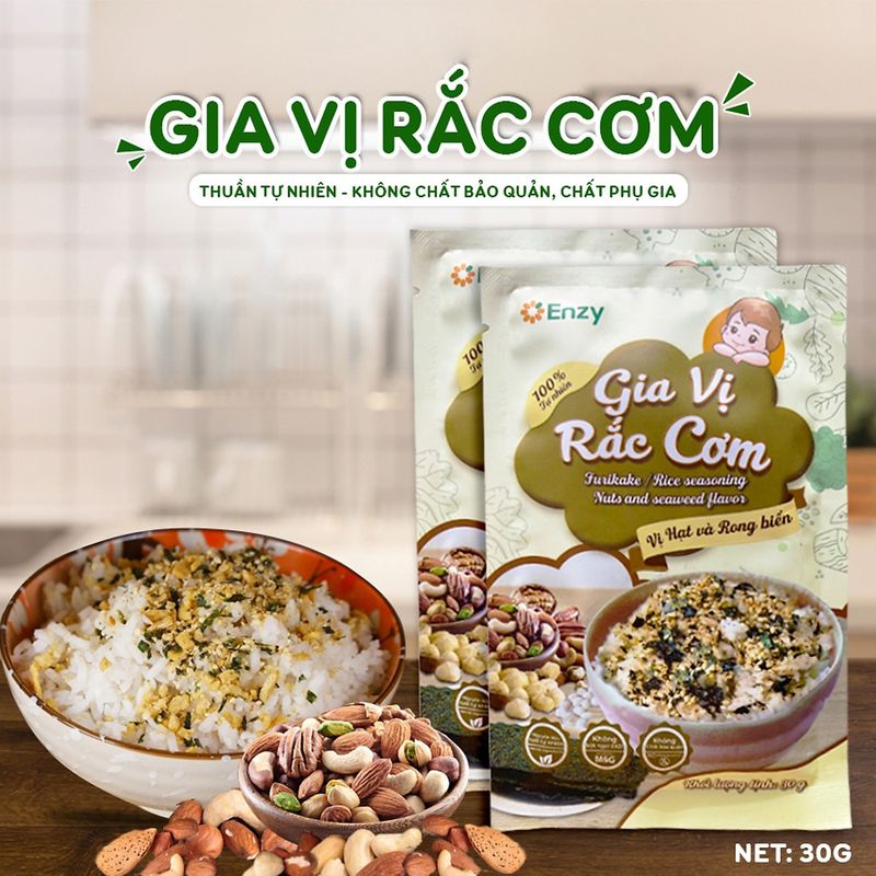 gia vị rắc cơm enzy