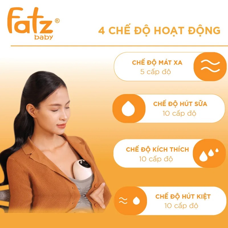 Máy hút sữa điện rảnh tay không dây Fatz Freepro 3 1