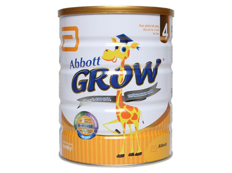 Sữa Abbott Grow 2+(số 4) hương vani 850g/900g (Trên 2 tuổi)