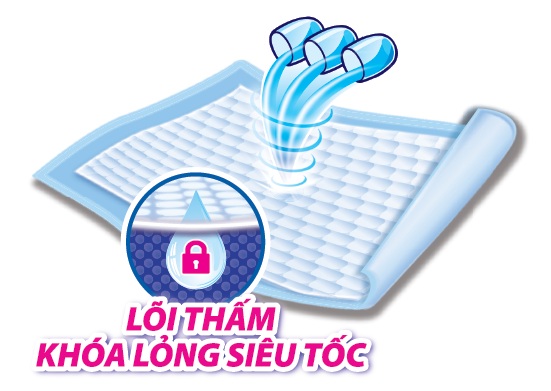 Tấm đệm lót Caryn siêu thấm 10 miếng
