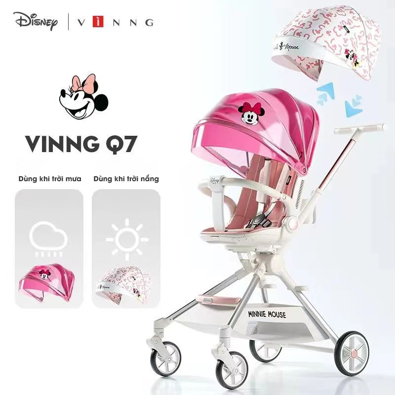 Xe đẩy gấp gọn 2 chiều Vinng Q7