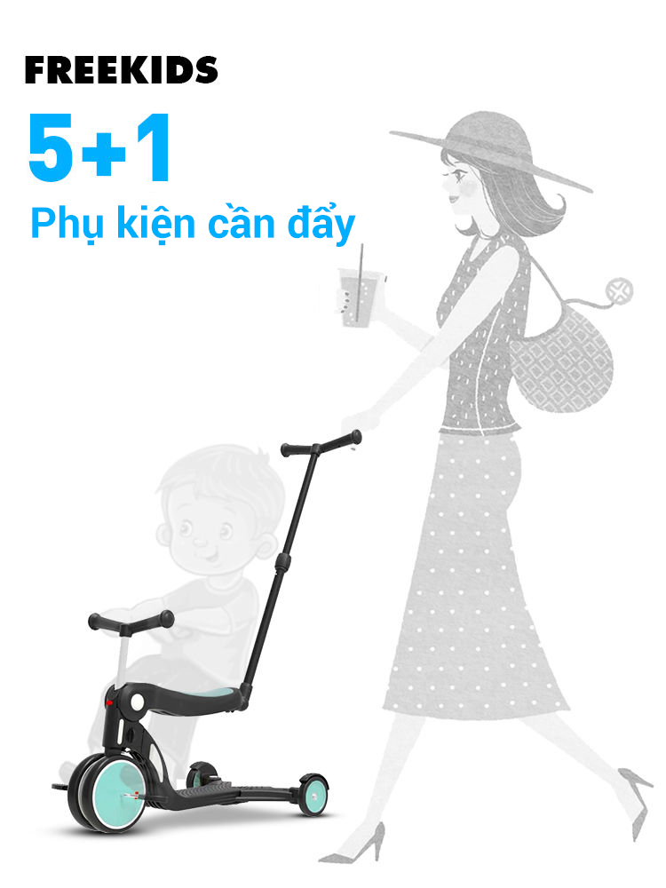 Xe trượt Scooter Freekids 5 in 1