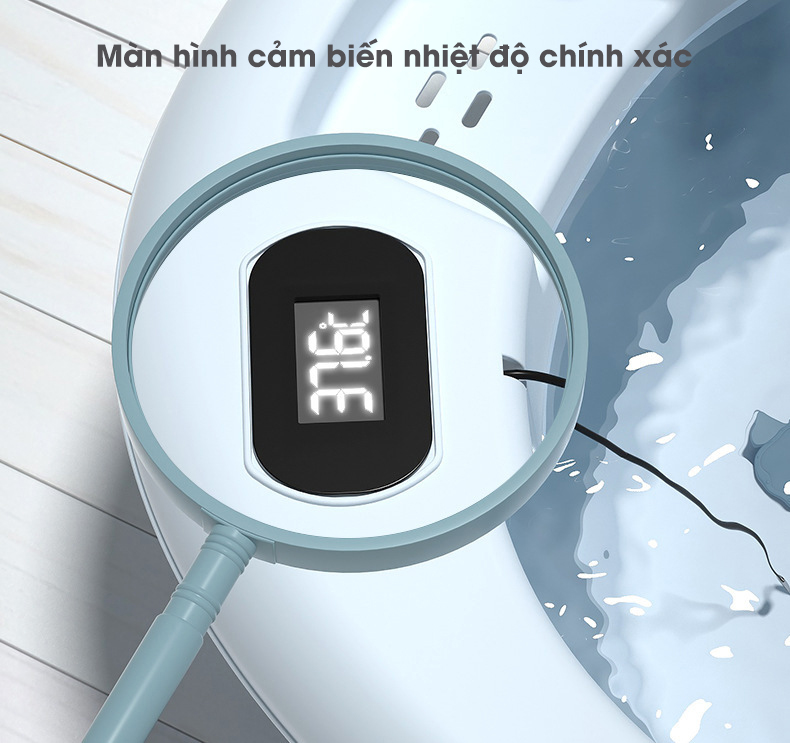 Chậu tắm cho bé cảm biến nhiệt NM2024002