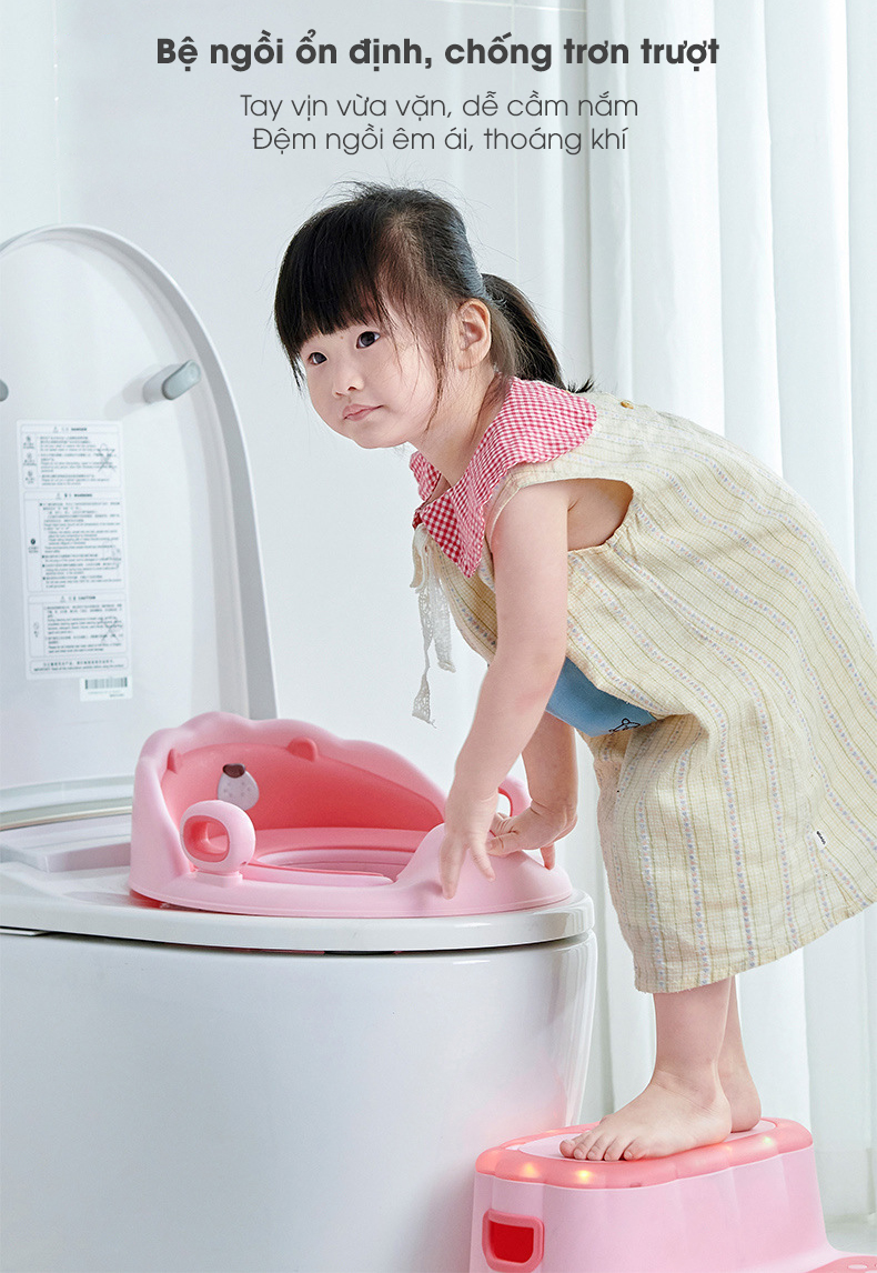 Nắp bồn cầu cho bé NM2024001 hình gấu