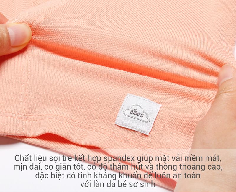 Bộ sơ sinh cài giữa dài tay Bibo's