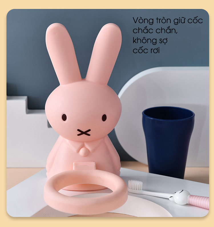 Giá để cốc đánh răng hình thỏ DDL 660/661 (kèm cốc)