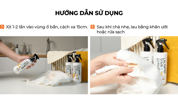 Nước tẩy vết bẩn thuần chay Lalabebe K-mom hương quả mâm xôi 280ml 4