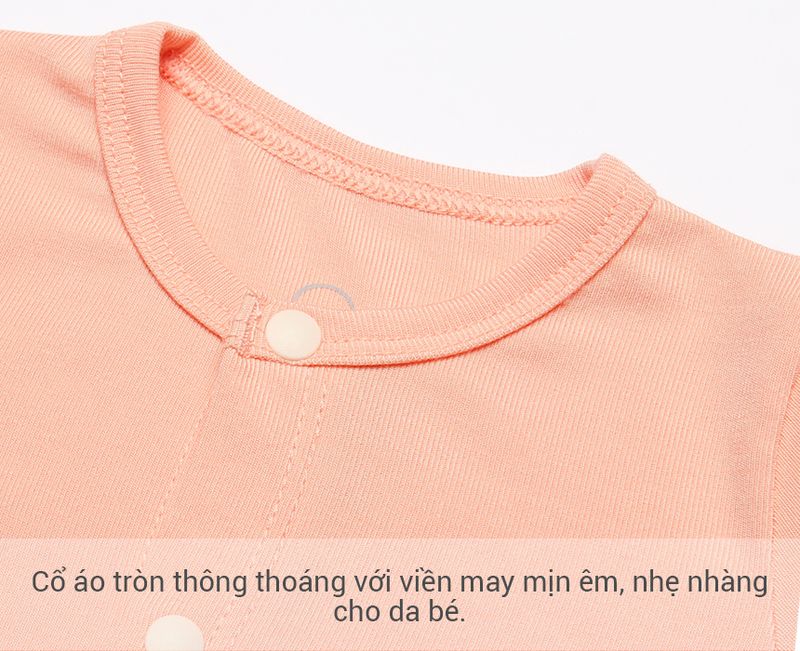 Bộ sơ sinh cài giữa dài tay Bibo's
