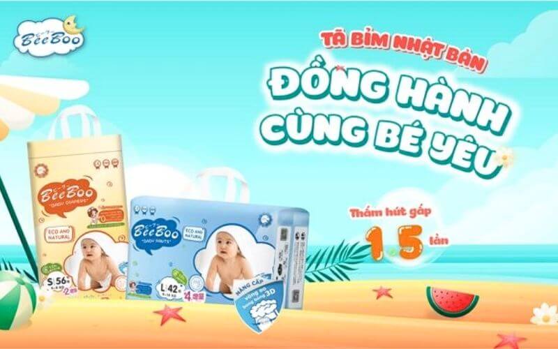 Bỉm BeeBoo Nhât đồng hành cùng bé yêu