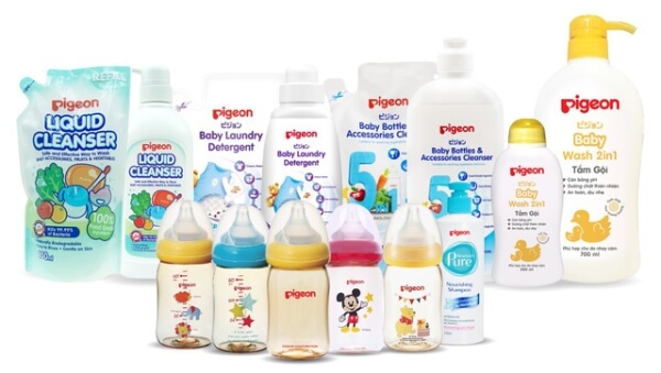 Pigeon là thương hiệu chăm sóc Mẹ và bé nổi tiếng