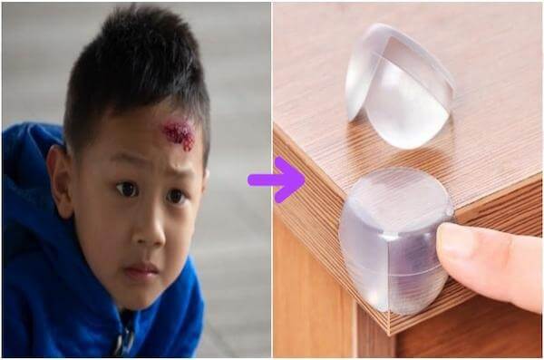 Sử dụng bịt cạnh bàn để đảm bảo an toàn cho trẻ nhỏ
