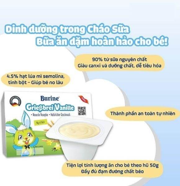 Cháo sữa bổ sung đầy đủ dinh dưỡng cho bé ăn dặm
