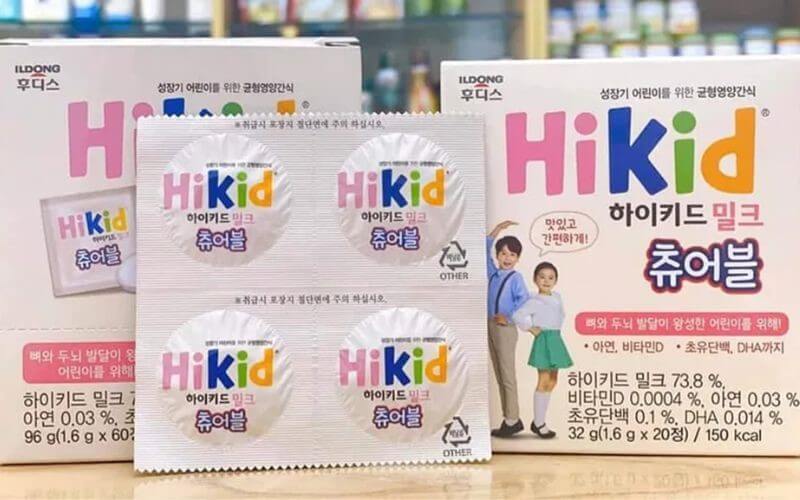 Sữa Hikid Milk Chewable cho bé