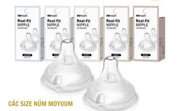 Núm ty Moyuum chia làm 4 giai đoạn theo độ tuổi của bé