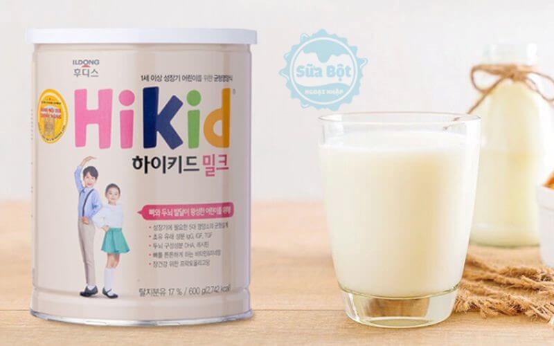 Sữa Hikid vị vani cho bé