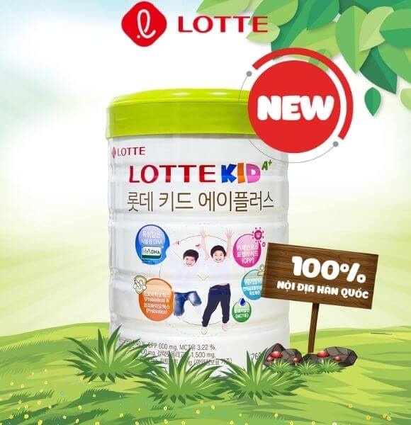 Sữa Lotte Kid A+ 760g (Trên 1 tuổi)