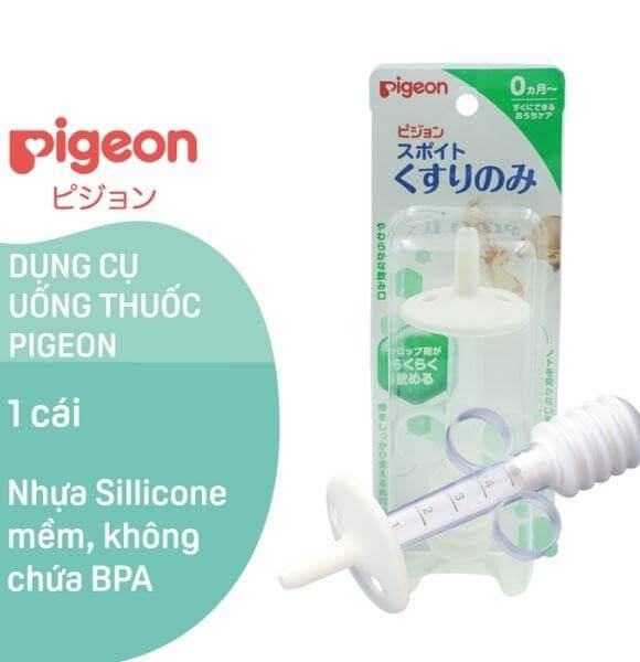 Dụng cụ uống thuốc Pigeon hữu ích và an toàn cho bé