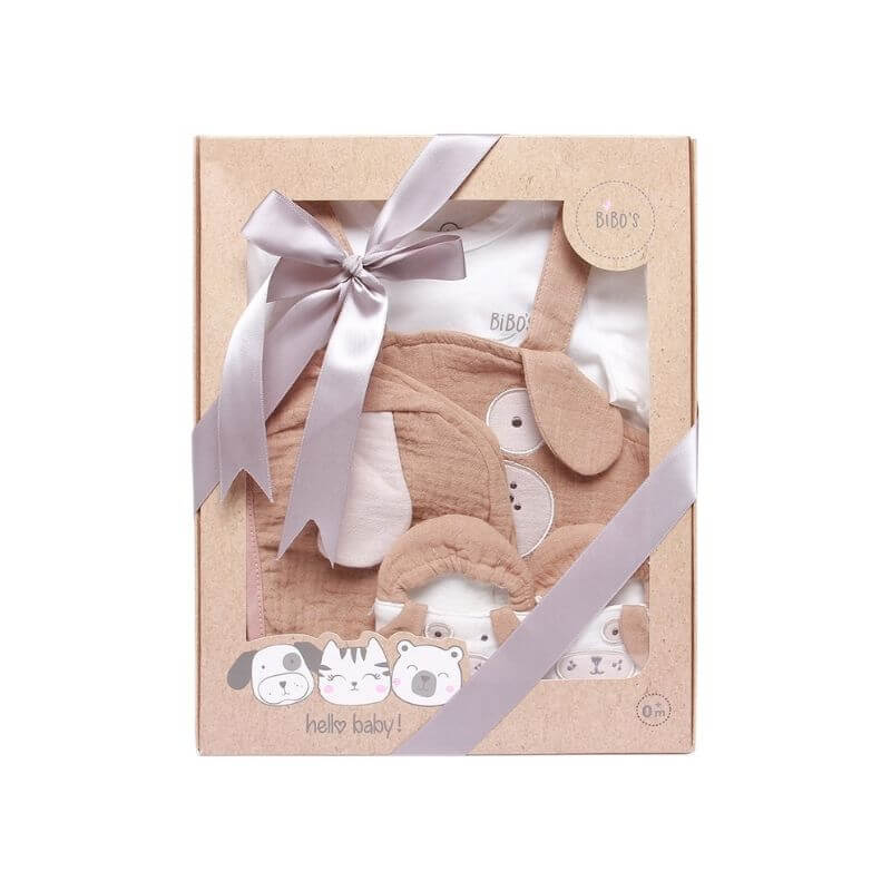 Hộp quà 4 chi tiết body xô bé trai Bibo’s