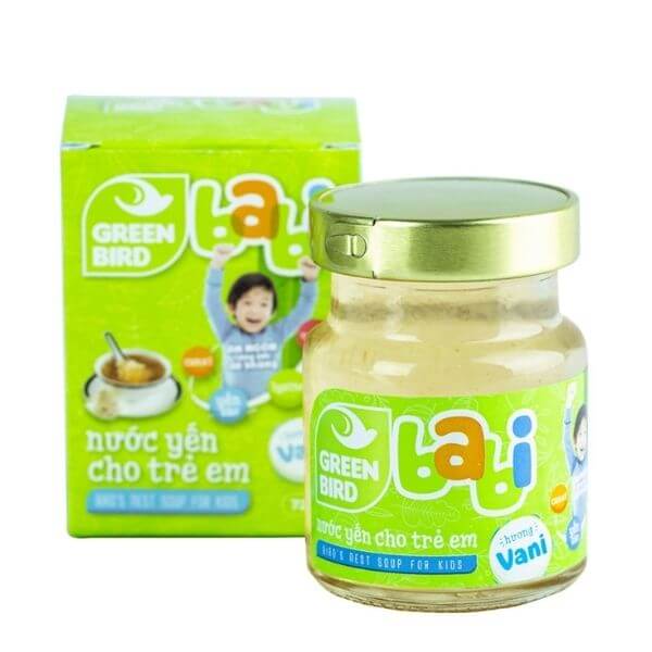 Nước yến Nutrinest Green Bird Babi vani