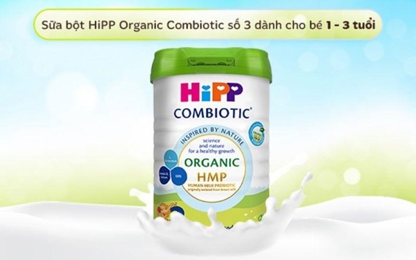 Sữa HiPP Combiotic Organic HMP & GOS số 3 (1-3 tuổi) 800g