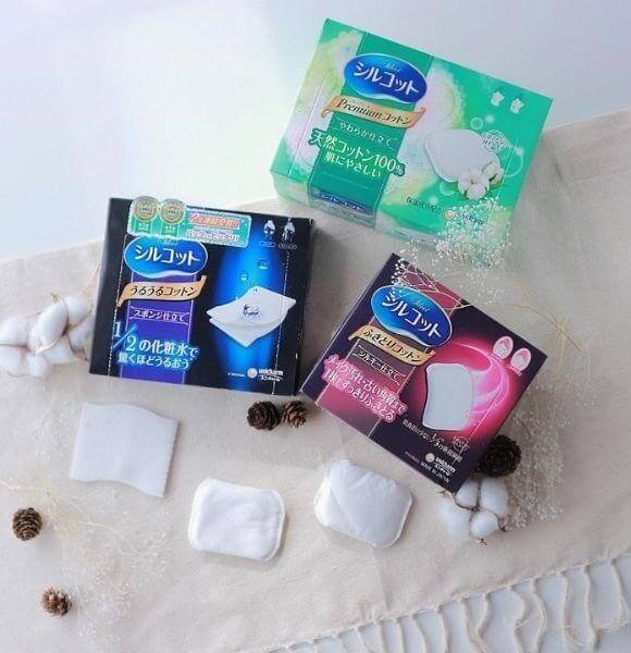 Bông tẩy trang Silcot với 3 loại an toàn cho da