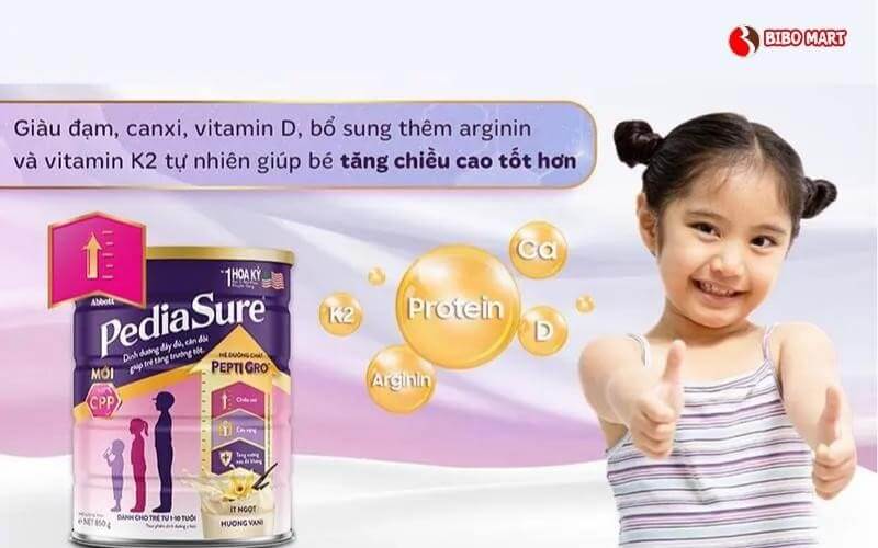Thành phần chính của sữa PediaSure BA