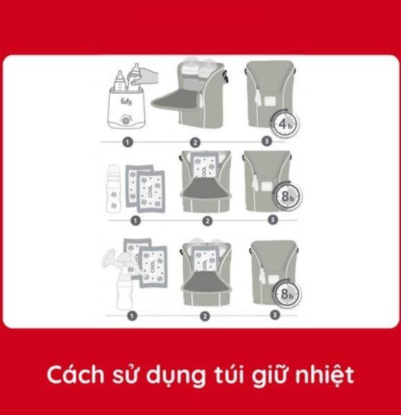 Hướng dẫn sử dụng túi giữ nhiệt sữa đúng cách