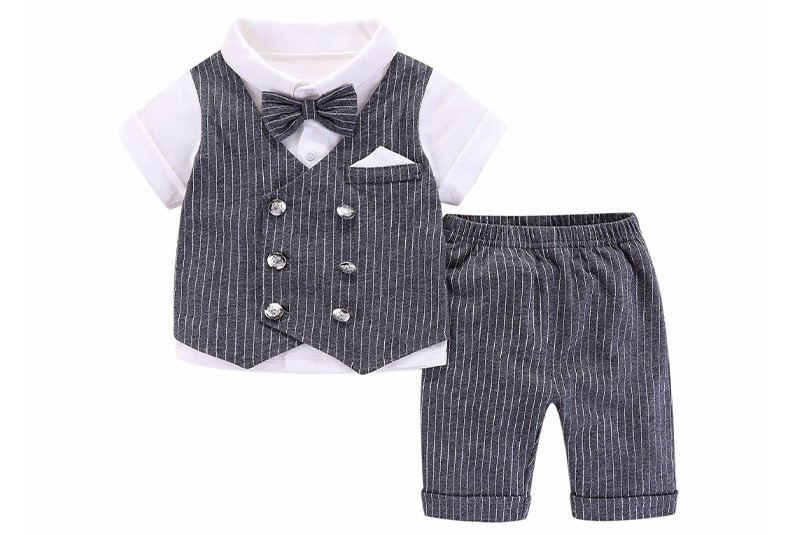 Set gile công tử cộc kèm nơ ghi 19082