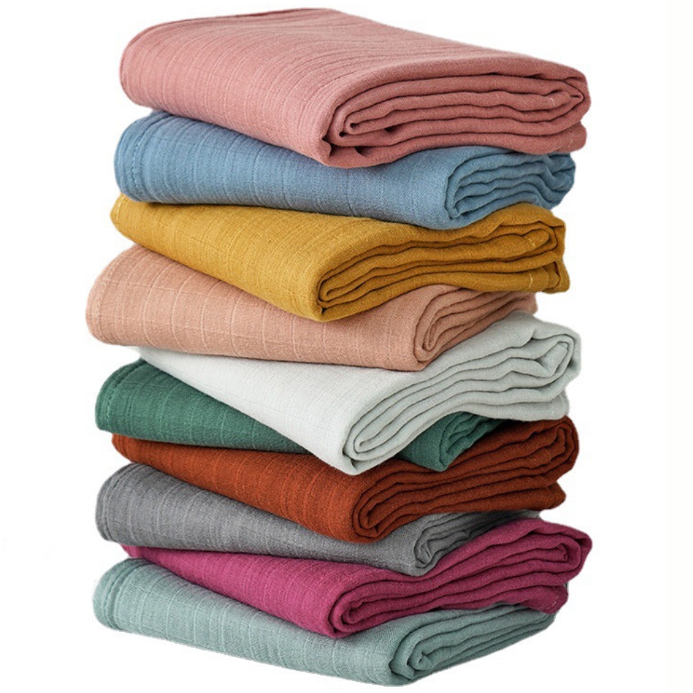 Khăn cotton 2 lớp CT1 nhiều màu cho bé 120x110cm